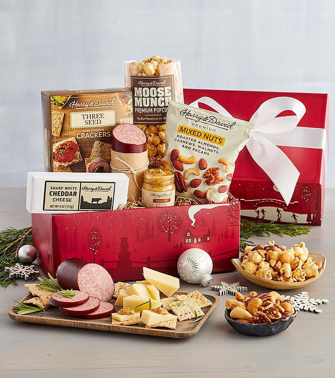 Holiday Meat and Cheese Gift Box 